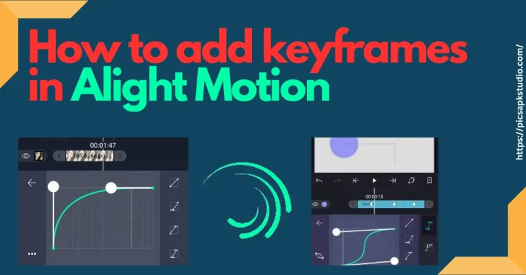 How to add keyframes in Alight Motion on Android