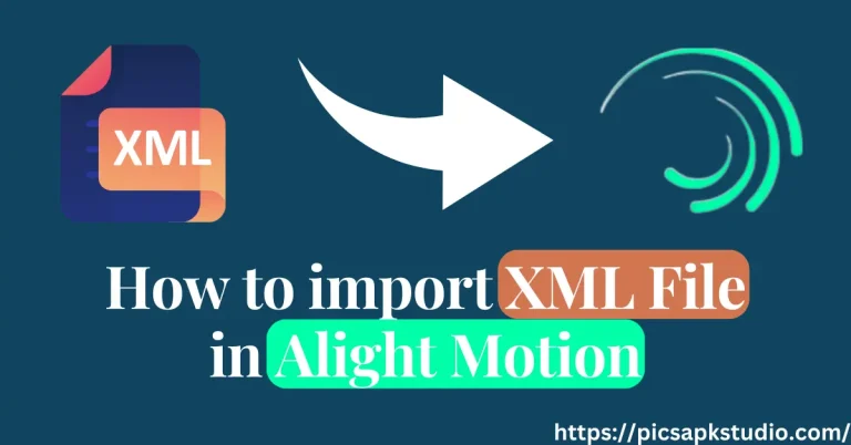 How to import XML File in Alight Motion